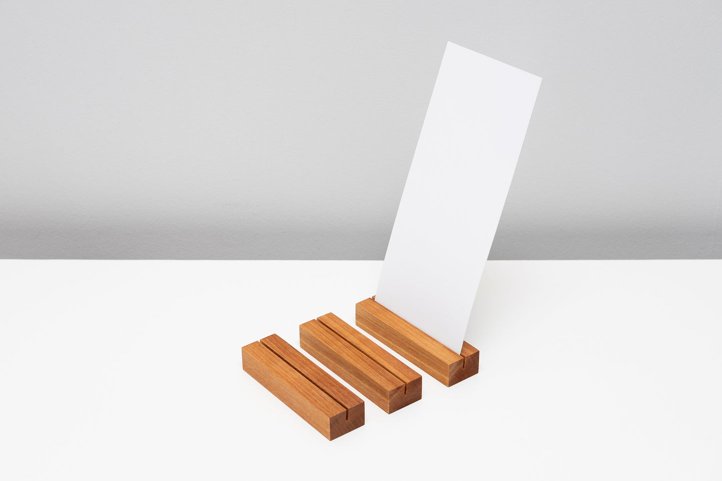 Slotted Card Stand – Rimu