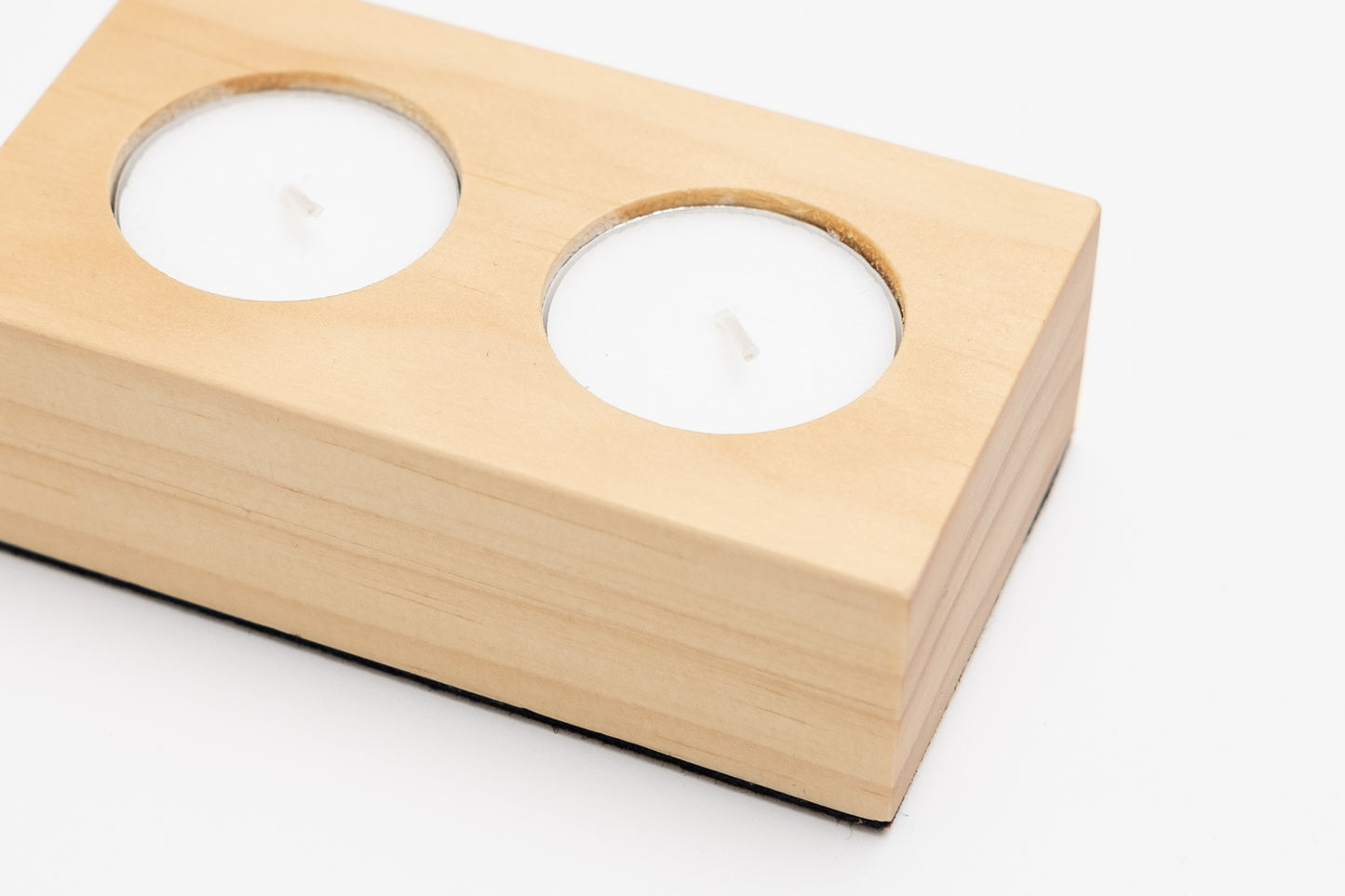 Pine Candle Holder – Twin