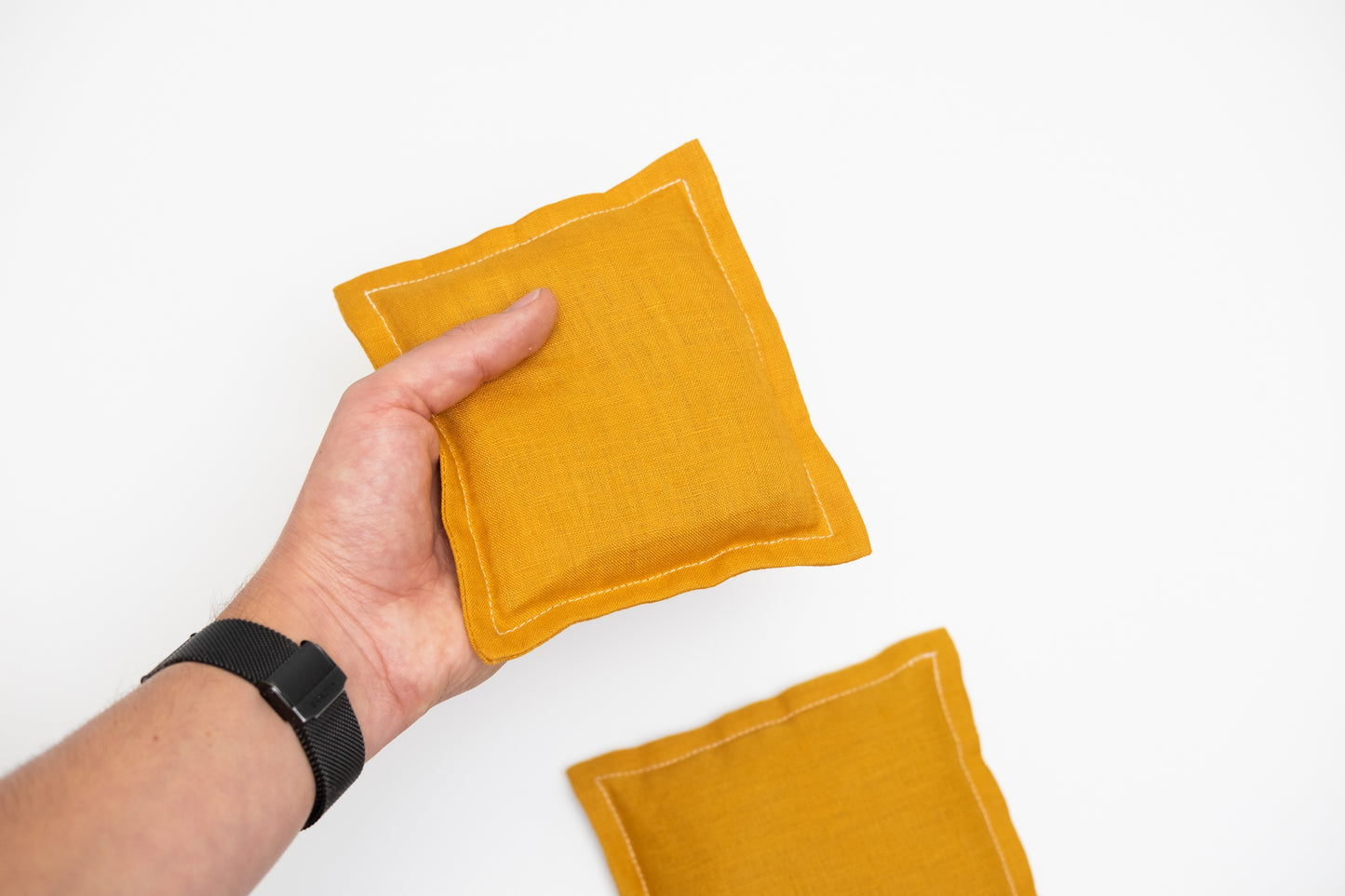 Linen Hand Warmers – Mustard