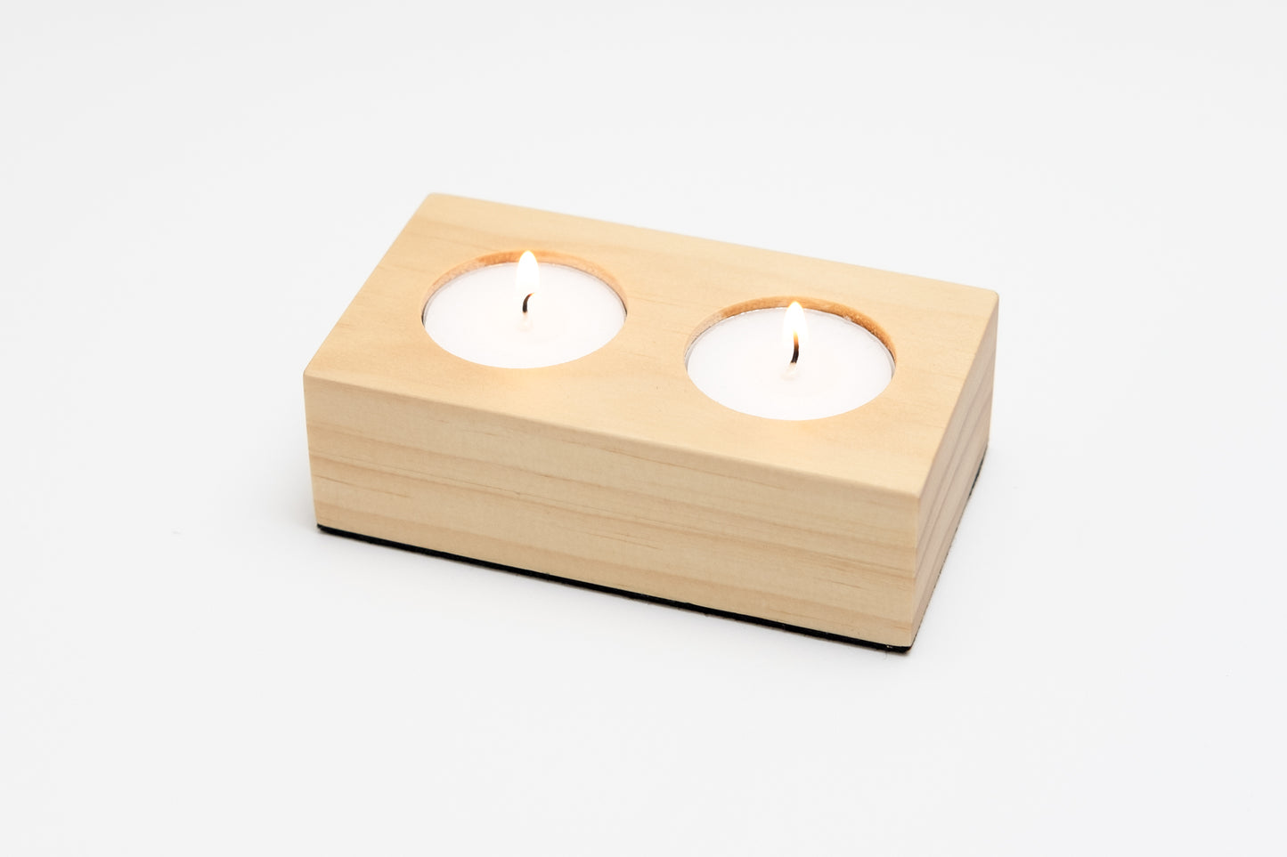 Pine Candle Holder – Twin