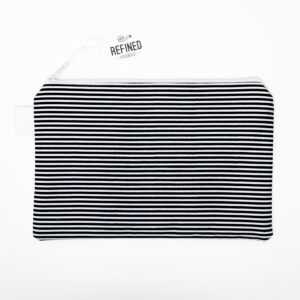 Large Pouch – Black Stripes